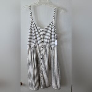 Old Navy Navy and White Striped Sundress
